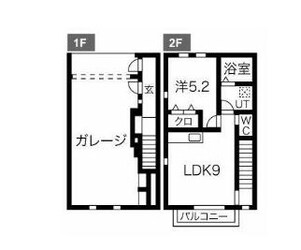 アンソレイエＢ棟の物件間取画像